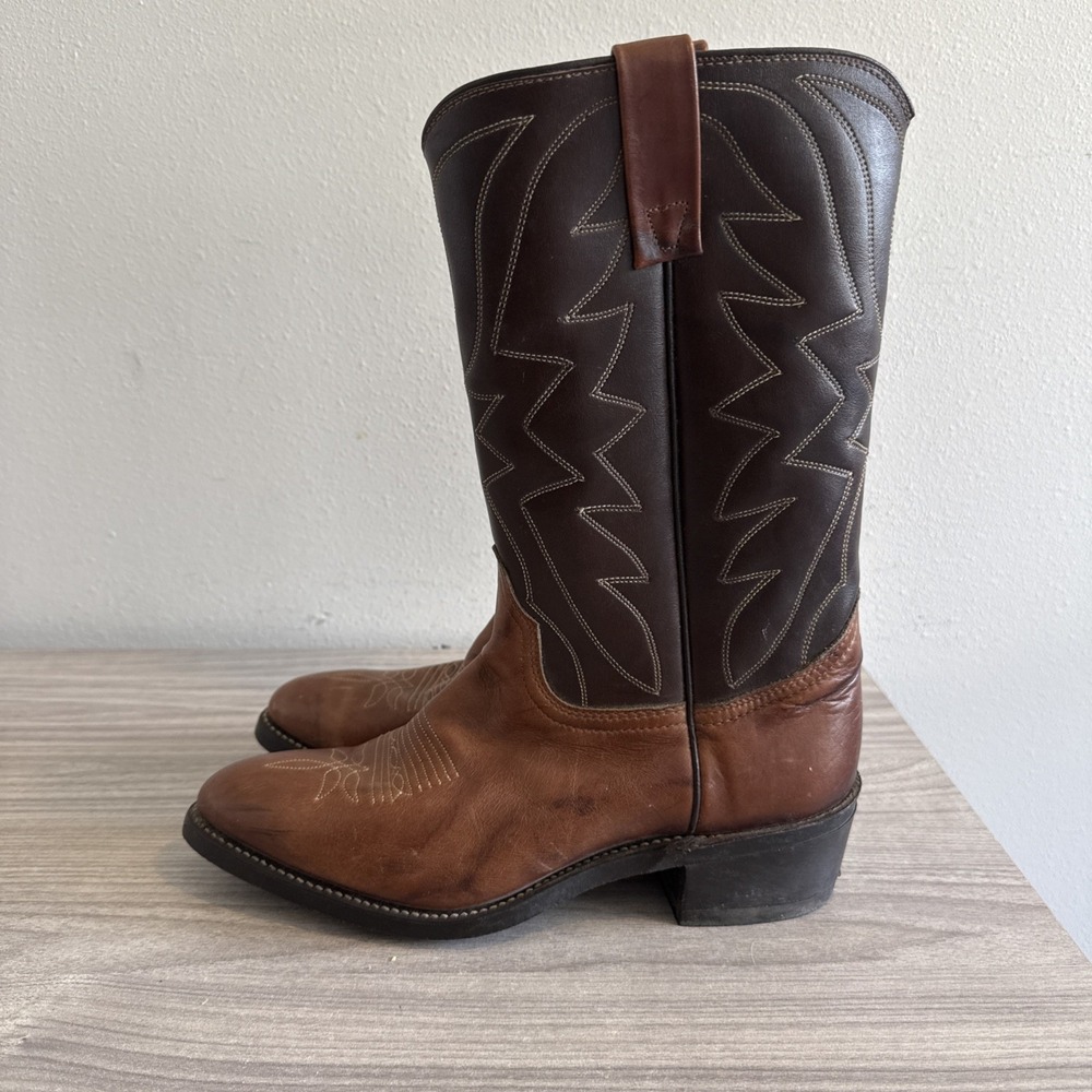Durango Rebel Brown Tan Western Cowboy Boots Men's Sz 9 D